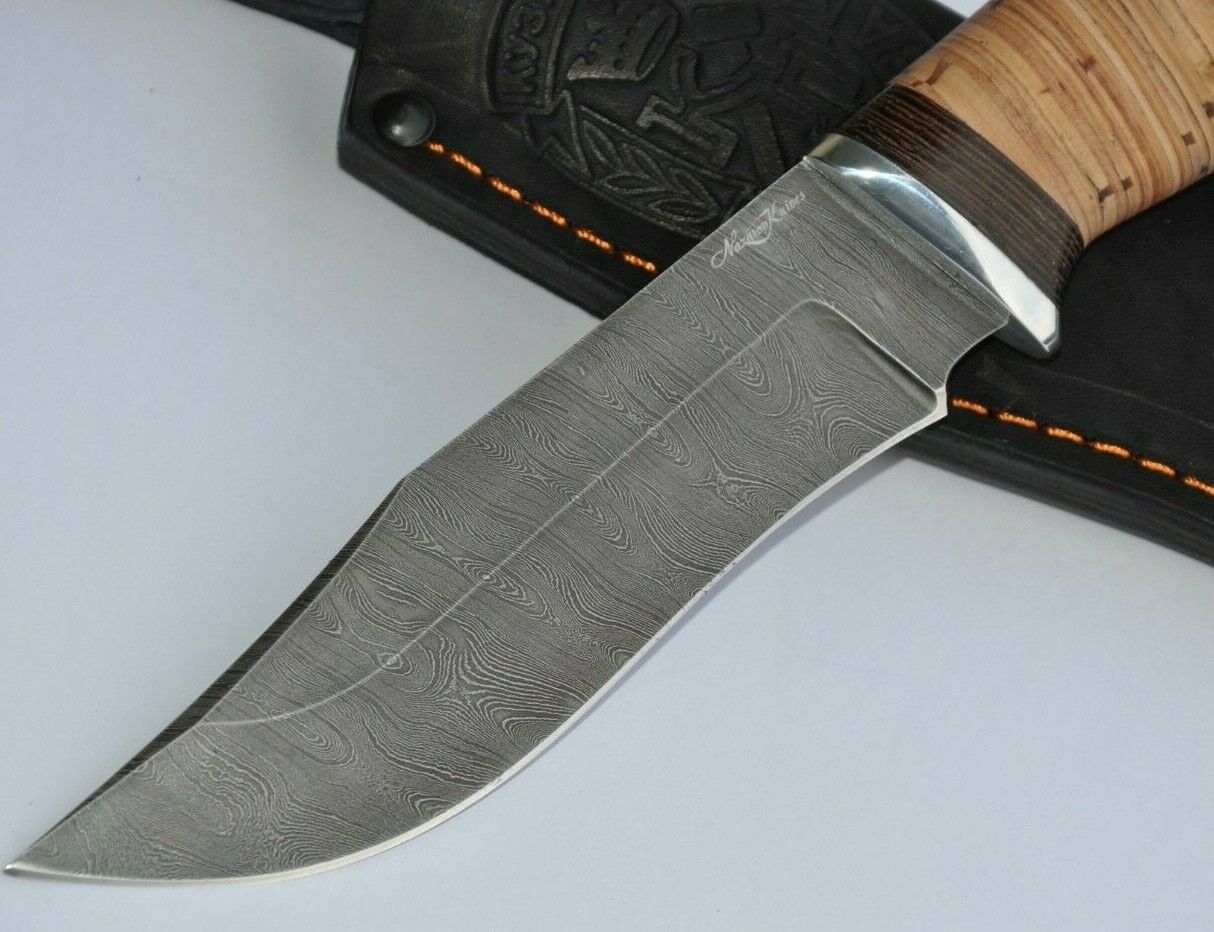 Nazarov Knives Damaszener Stahl Outdoor Jagdmesser