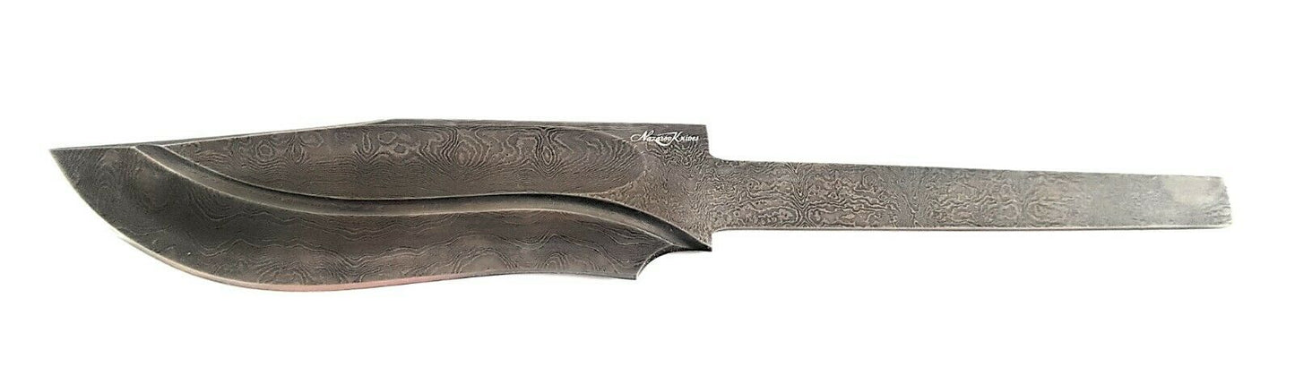 Nazarov Knives Exklusive Damast Klinge Rohling Пегас Messer HRC 62 Handarbeit