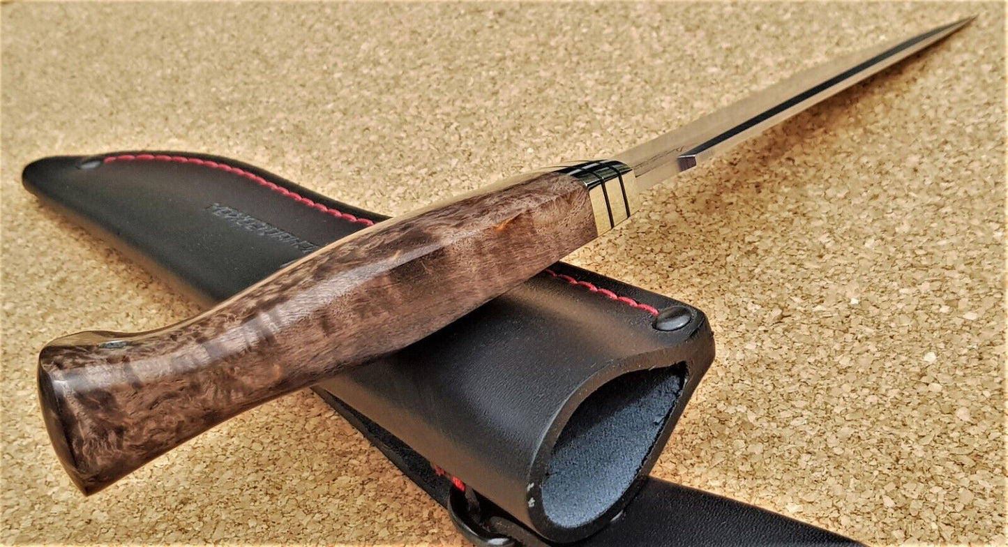 H12MF Stahl Outdoor Jagd Messer Yasniy Sokol Russland Handarbeit HRC 61 Коршун