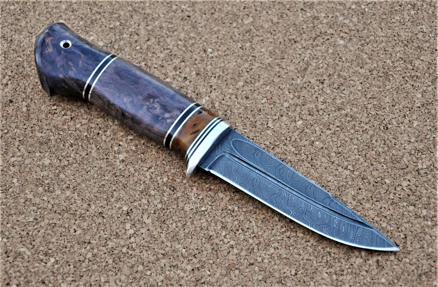 Damaszener Stahl Outdoor Jagd Damast Messer Nazarov Knives  Handarbeit HRC62