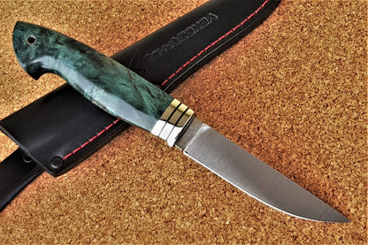H12MF Stahl Outdoor Jagd Messer Yasniy Sokol Russland Handarbeit HRC 61 Соболь