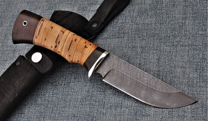 Damaszener Stahl OutdoorMesser Nazarov Knives Russland Handarbeit HRC62Универсал