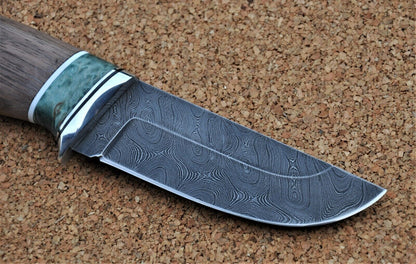 Damaszener Stahl Outdoor Jagd Damast Messer Nazarov Knives  Handarbeit HRC62