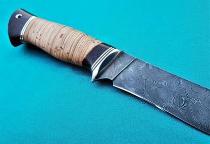 Damaszener Stahl Outdoor Jagdmesser Nazarov Knives