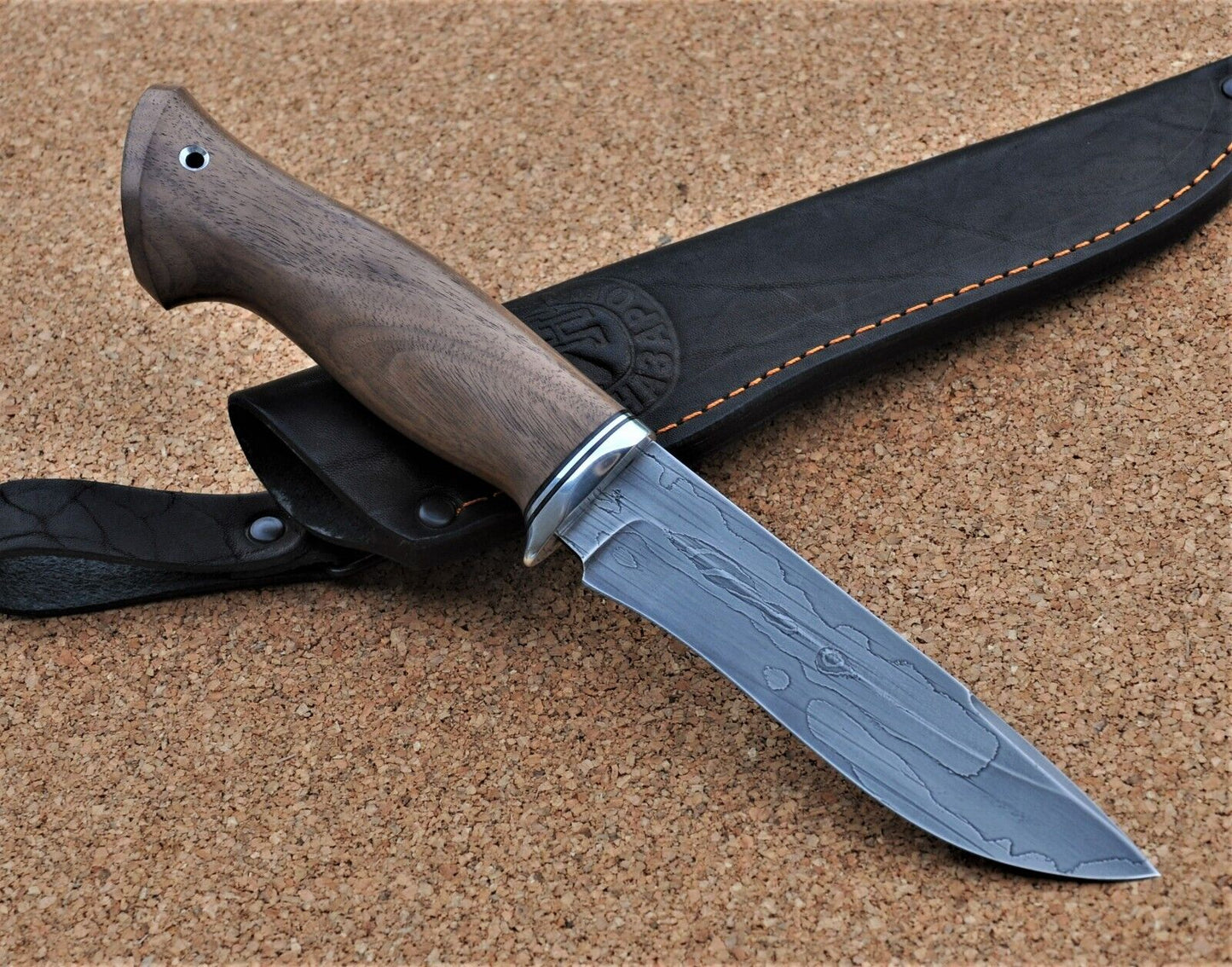 Damaszener Stahl Outdoor Jagd Damast Messer Nazarov Knives  Handarbeit HRC62