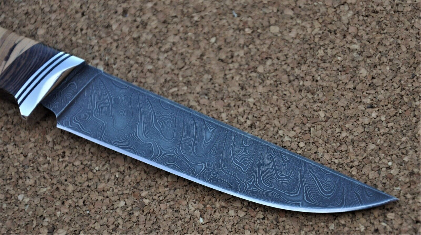 Damaszener Stahl Outdoor Jagdmesser Nazarov Knives