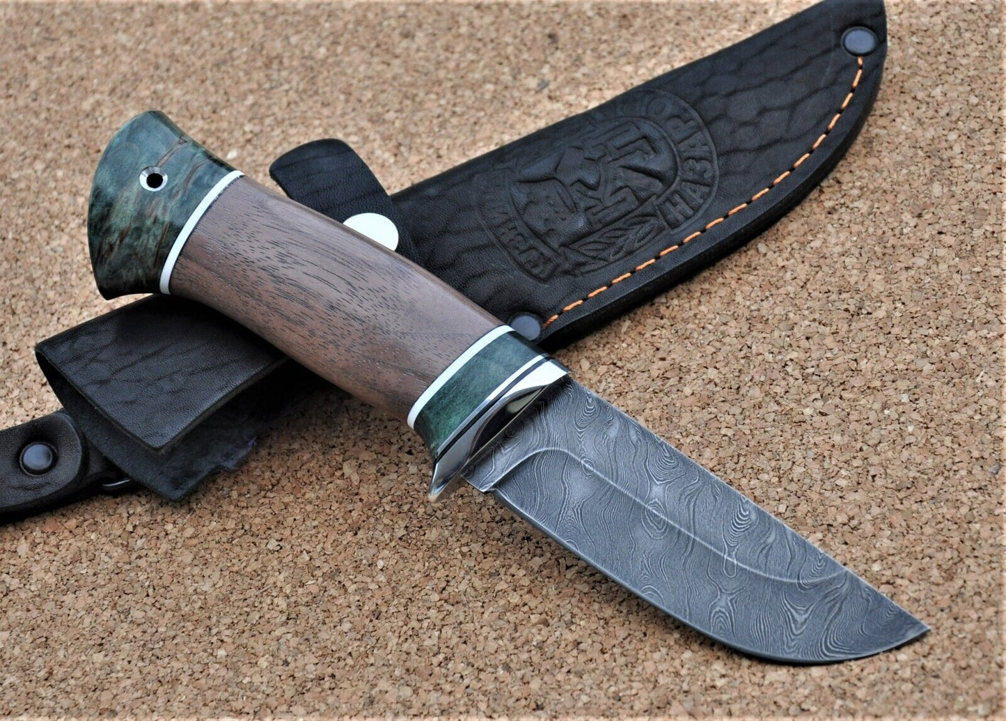 Damaszener Stahl Outdoor Jagd Damast Messer Nazarov Knives  Handarbeit HRC62