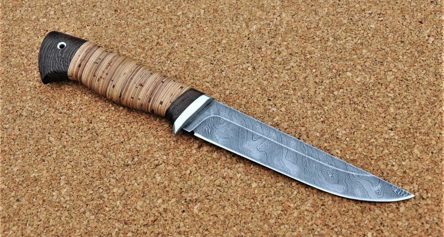 Damaszener Stahl Outdoor Jagd Messer Nazarov Knives Handarbeit HRC 62 Тритон-2