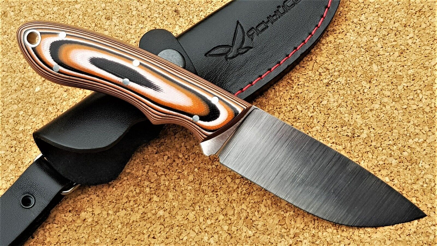 H12MF  Full Tang Outdoor Jagd Messer  Yasniy Sokol Handarbeit HRC 61 Сова