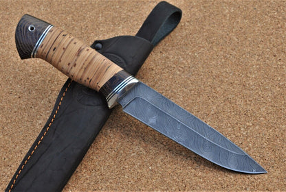 Damaszener Stahl Outdoor Jagdmesser Nazarov Knives