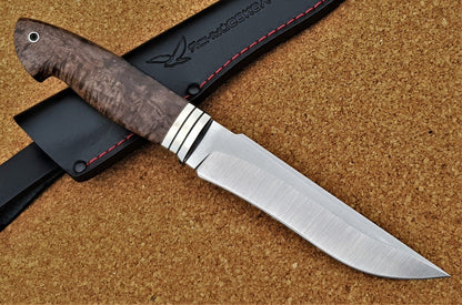 H12MF Stahl Outdoor Jagd Messer Yasniy Sokol Russland Handarbeit HRC 61 Коршун