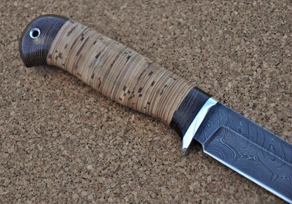 Damaszener Stahl Outdoor Jagdmesser Nazarov Knives