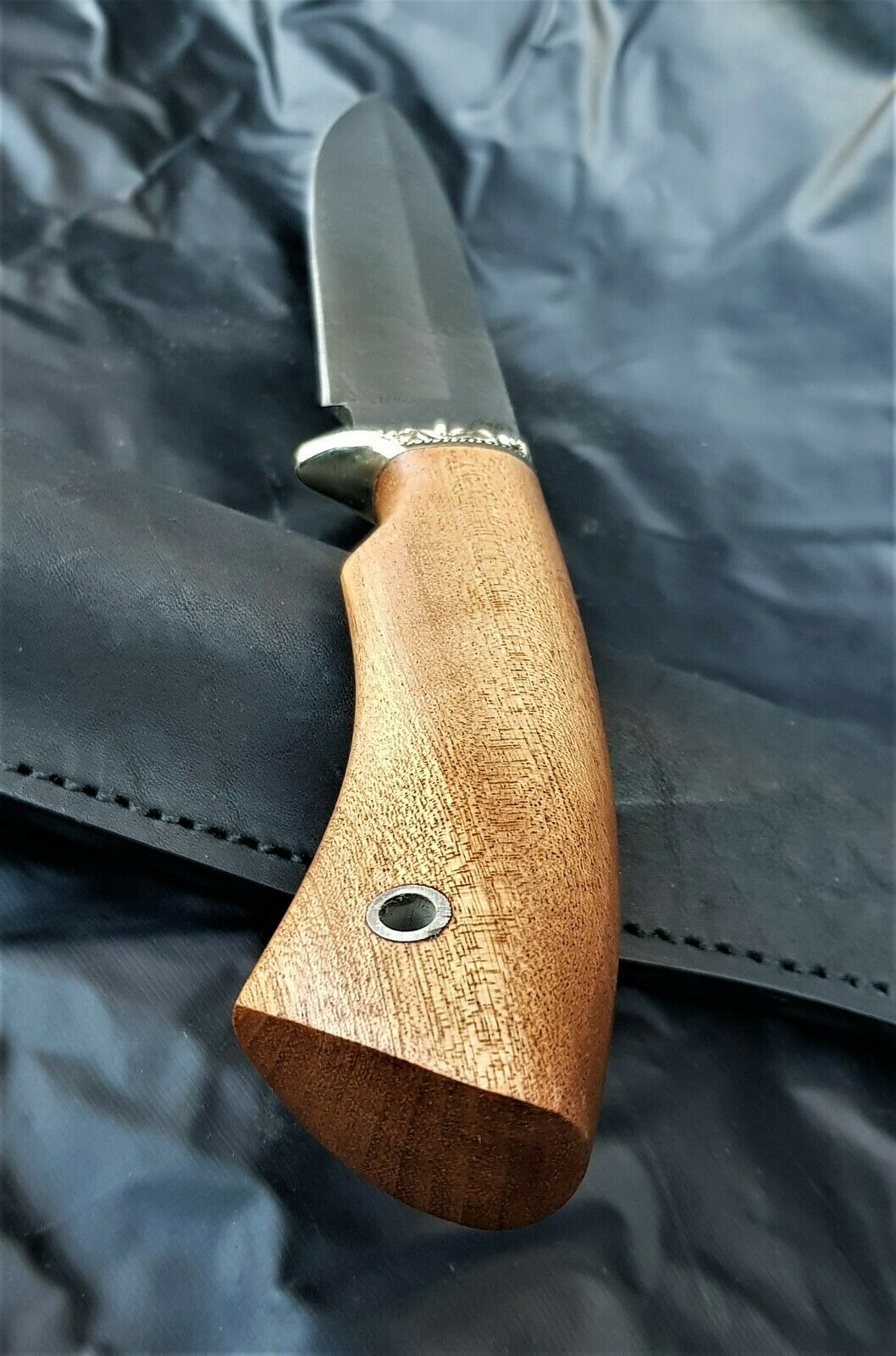 Outdoor Jagd Messer Damast Stahl HRC62 Handarbeit A.Maruschin Russland Универсал