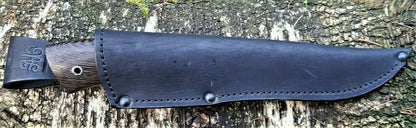 A.Marushin Russland Outdoor Jagdmesser Damaszener Stahl Handarbeit