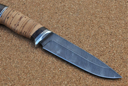 Damaszener Stahl Outdoor Jagdmesser Nazarov Knives