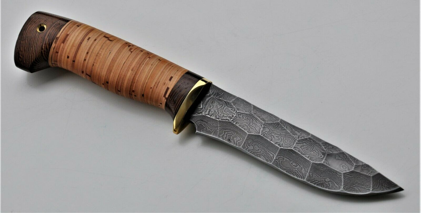 Nazarov Knives  Damaszener Stahl Outdoor Jagdmesser