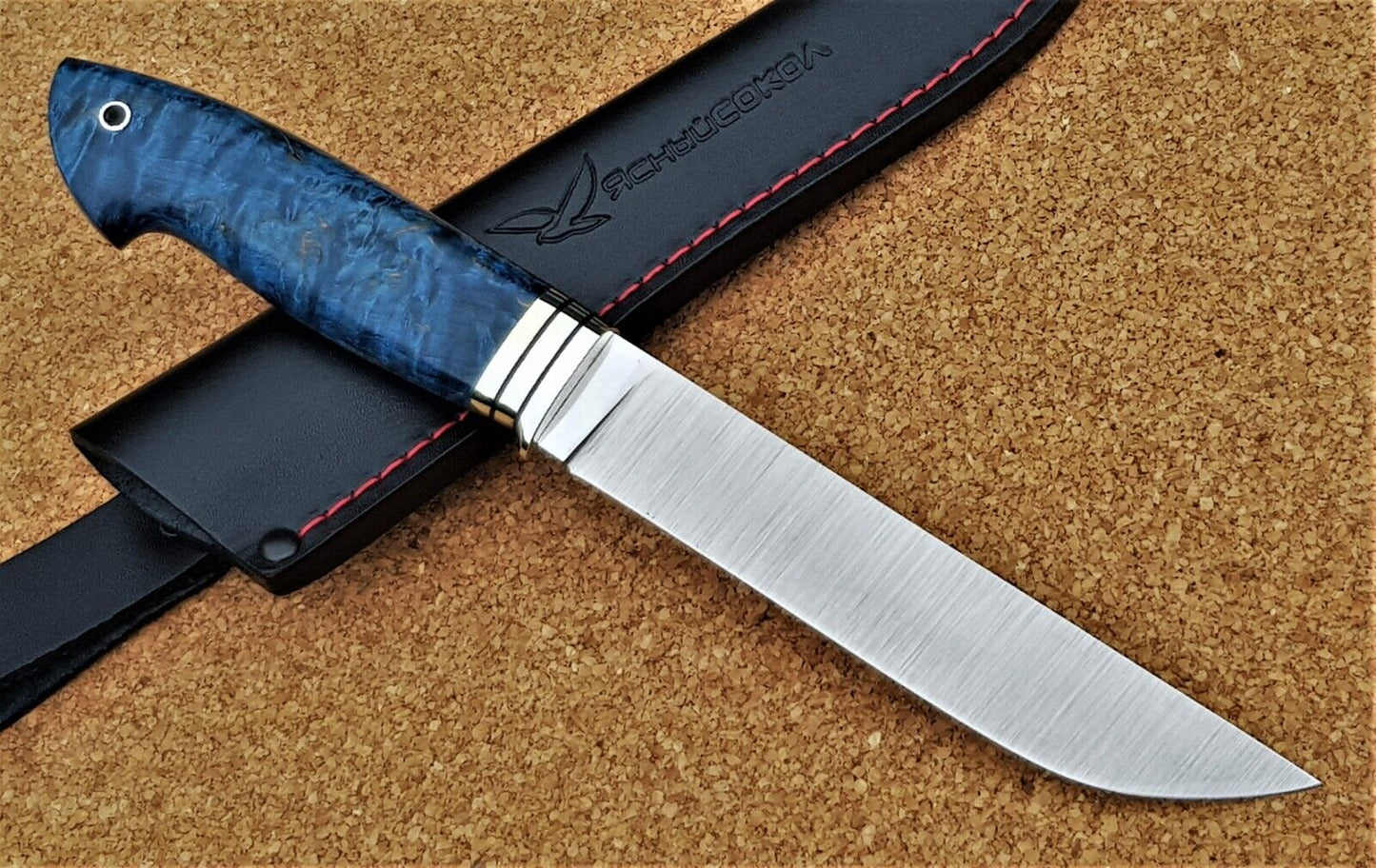 H12MF Stahl Outdoor Jagd Messer  Yasniy Sokol Russland Handarbeit HRC 61 Кабан