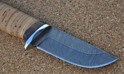 Damaszener Stahl Outdoor Jagdmesser Nazarov Knives  Handarbeit