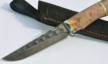 Nazarov Knives Damaszener Stahl Outdoor Jagdmesser