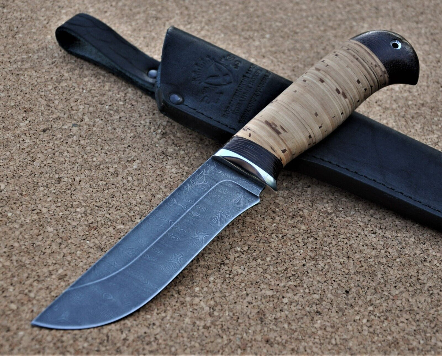 Damaszener Stahl Outdoor Jagd Messer Nazarov Knives Handarbeit HRC62 Бекас