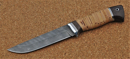 Damaszener Stahl Outdoor Jagdmesser Nazarov Knives