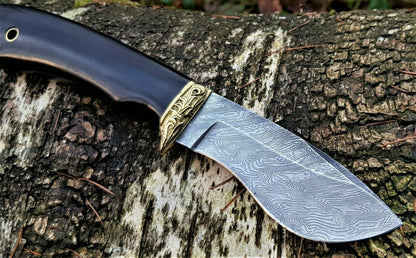 A.Marushin Outdoor Jagdmesser Damaszener Stahl  Handarbeit