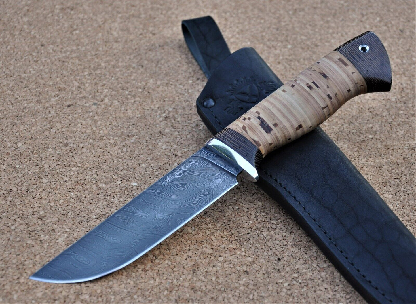 Damaszener Stahl Outdoor Jagd Messer Nazarov Knives Handarbeit HRC 62 Крот