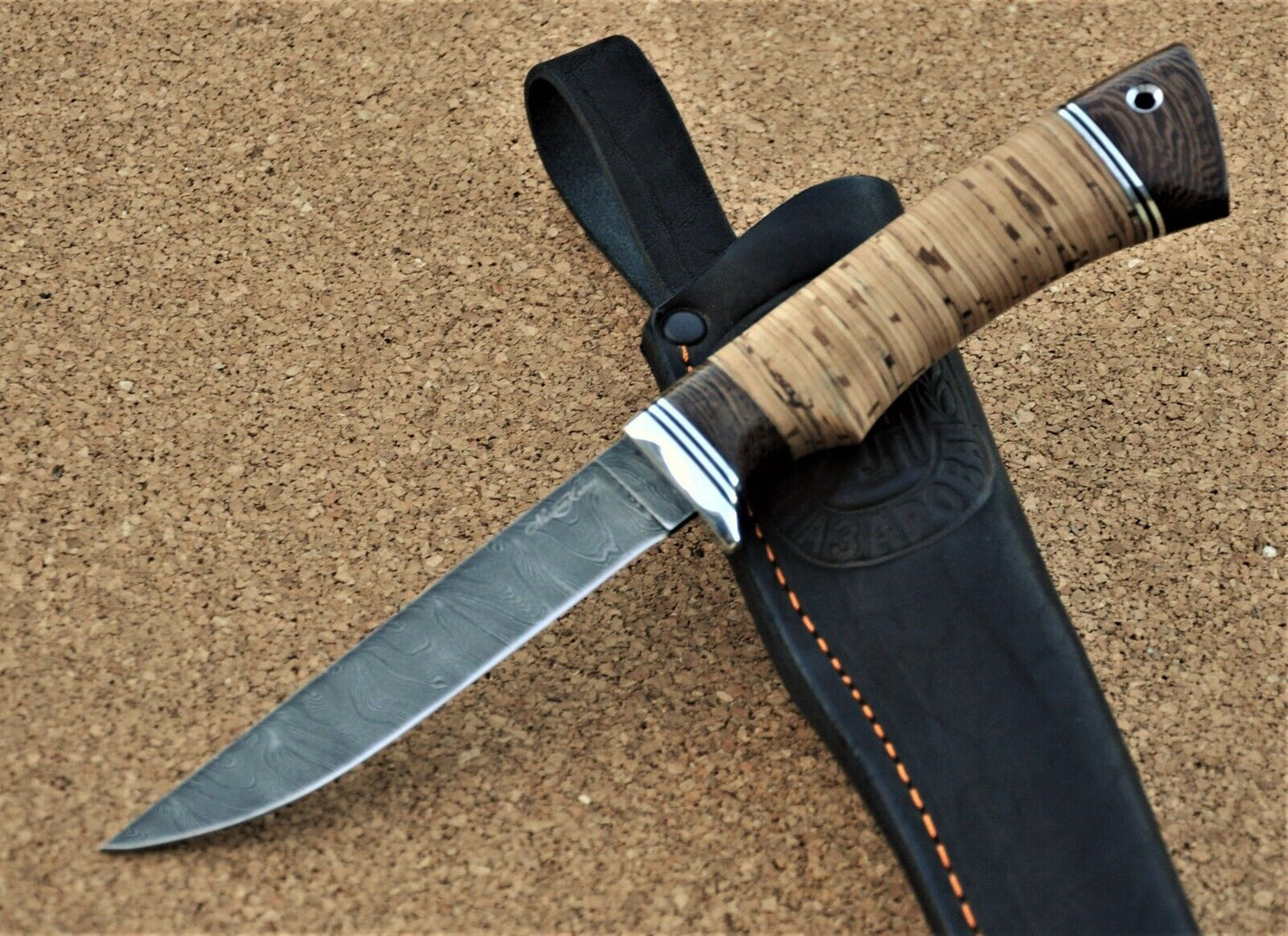 Damaszener Stahl Outdoor Jagdmesser Nazarov Knives