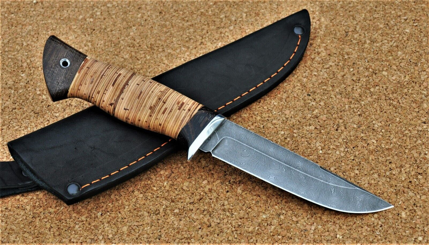 Damaszener Stahl Outdoor Jagd Messer Nazarov Knives Handarbeit HRC 62 Снегирь