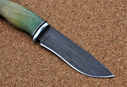 Damaszener Stahl Outdoor Jagd Damast Messer Nazarov Knives  Handarbeit HRC62