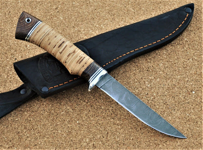 Damaszener Stahl Outdoor Jagdmesser Nazarov Knives