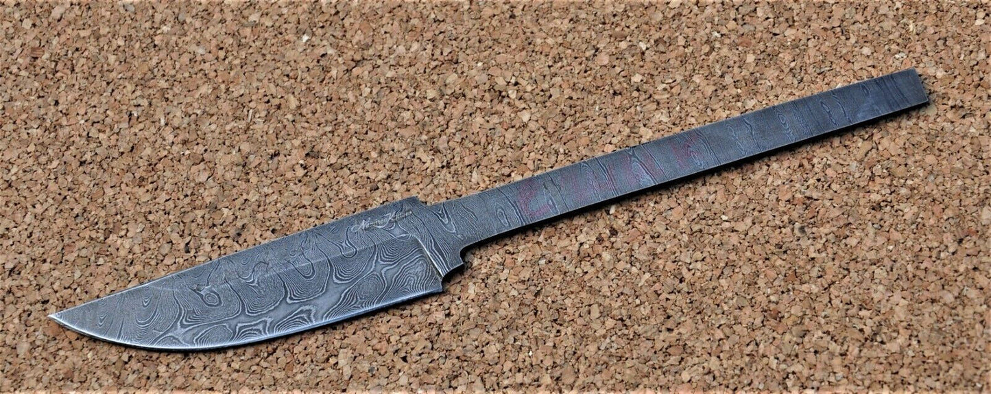 Exklusive Damast Klinge Rohling Messer Nazarov Knives HRC 62 Handarbeit Ёжик