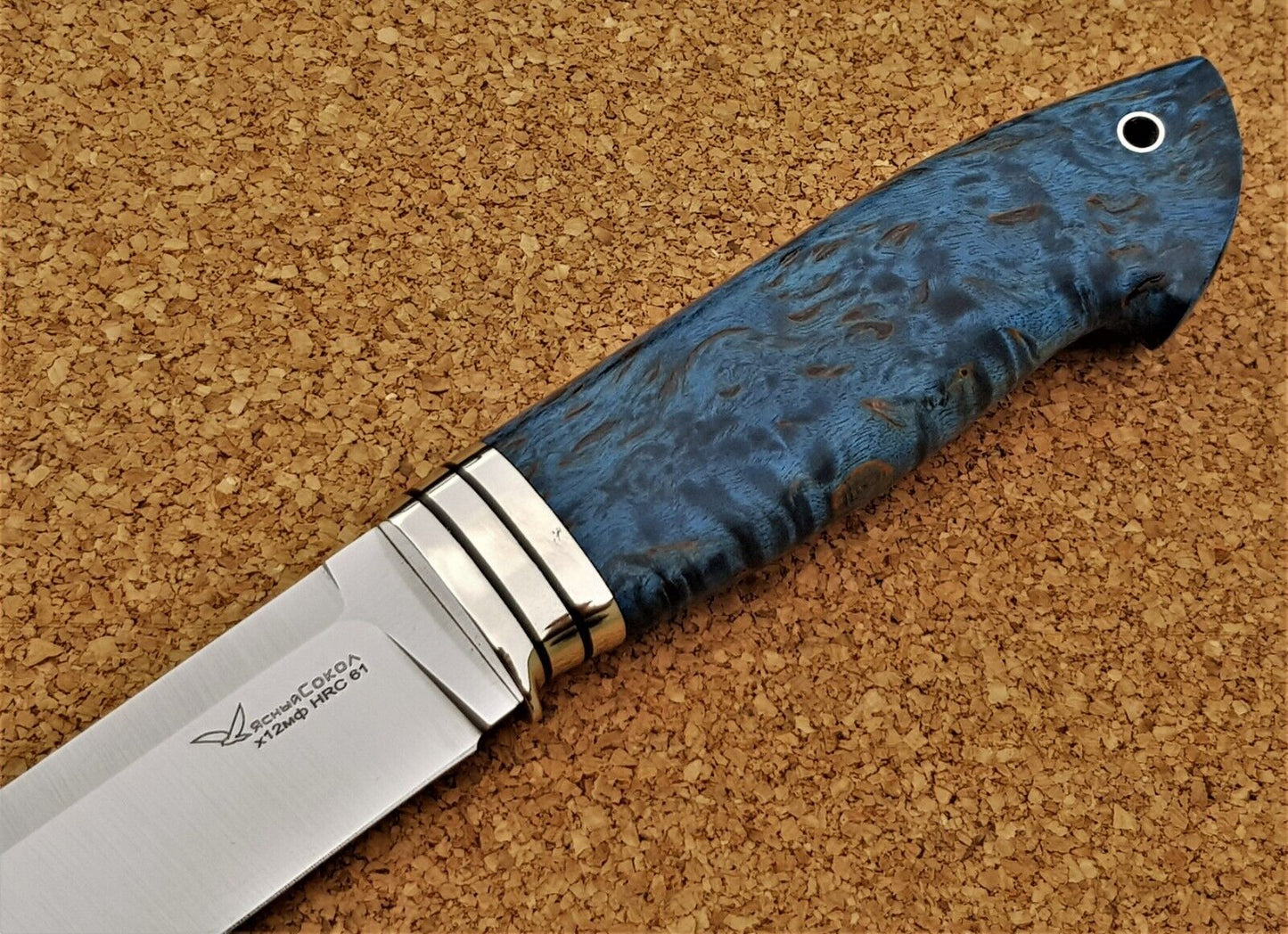 H12MF Stahl Outdoor Jagd Messer Yasniy Sokol Russland Handarbeit HRC 61 Ястреб
