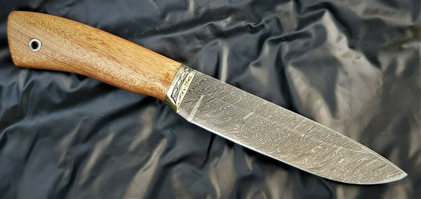 A.Marushin Outdoor Jagdmesser Damaszener Stahl Handarbeit