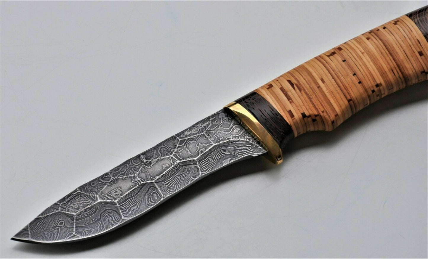 Nazarov Knives Damaszener Stahl Outdoor Jagdmesser