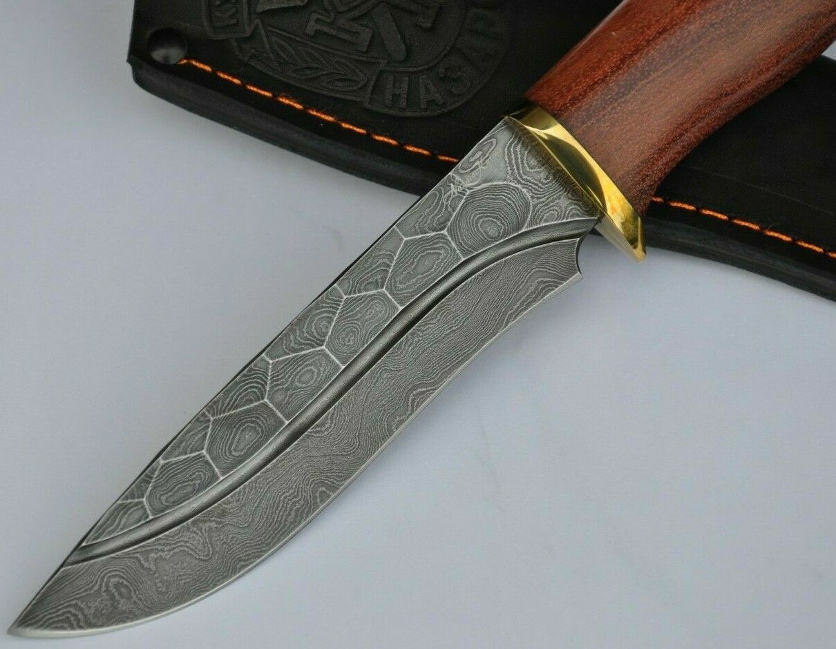 Nazarov Knives  Damaszener Stahl Outdoor Jagdmesser