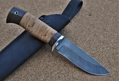 Damaszener Stahl Outdoor Jagdmesser Nazarov Knives