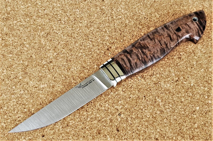 H12MF Stahl Outdoor Jagd Messer Yasniy Sokol Russland Handarbeit HRC 61 Соболь
