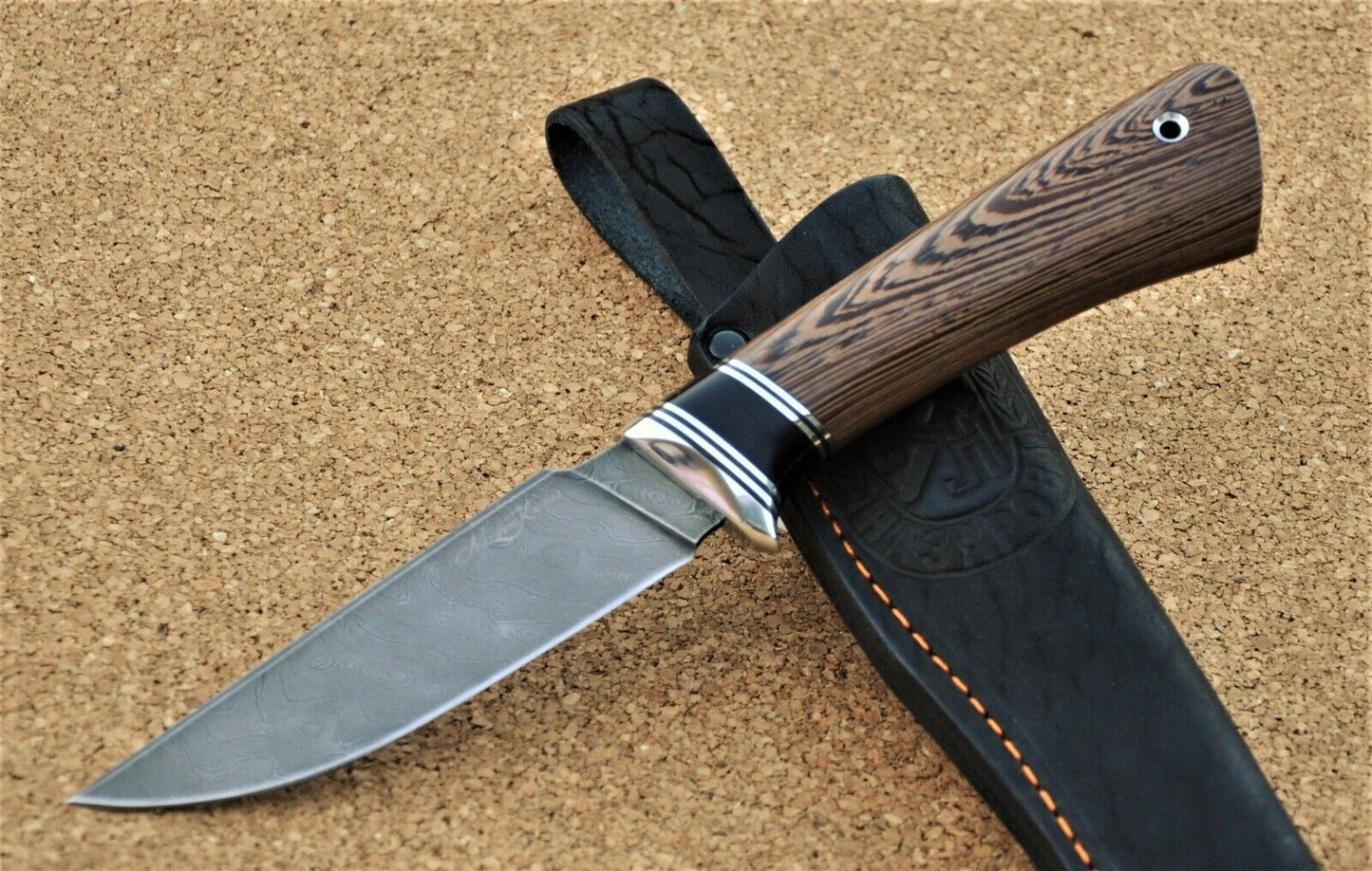 Damaszener Stahl Outdoor Jagdmesser Nazarov Knives  Handarbeit