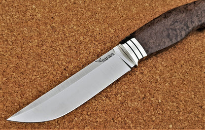 H12MF Stahl Outdoor Jagd Messer  Yasniy Sokol Russland Handarbeit HRC 61 Рысь