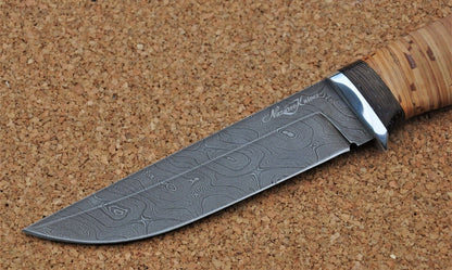 Damaszener Stahl Outdoor Jagdmesser Nazarov Knives