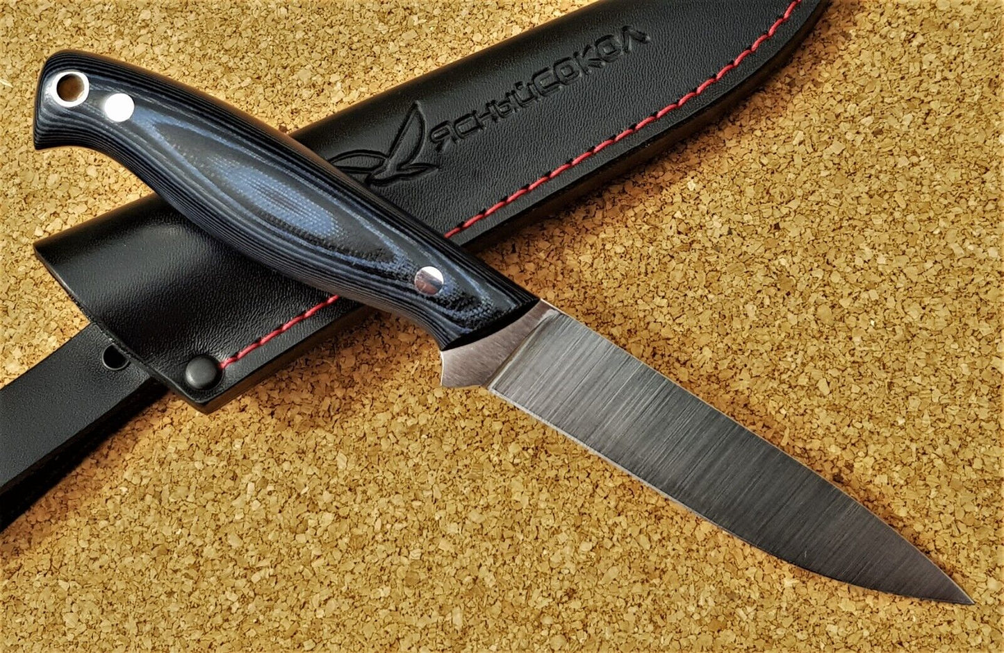 H12MF  Full Tang Outdoor Jagd Messer  Yasniy Sokol Handarbeit HRC61 Акулёнок