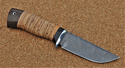 Damaszener Stahl Outdoor Jagdmesser Nazarov Knives  Handarbeit