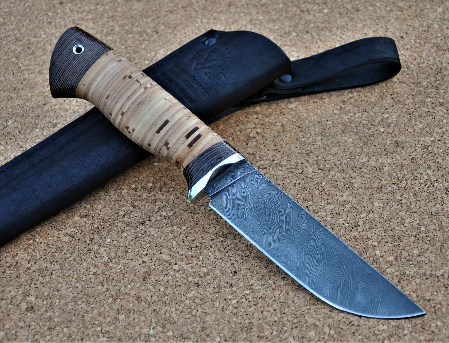 Damaszener Stahl Outdoor Jagd Messer Nazarov Knives Handarbeit HRC 62 Крот