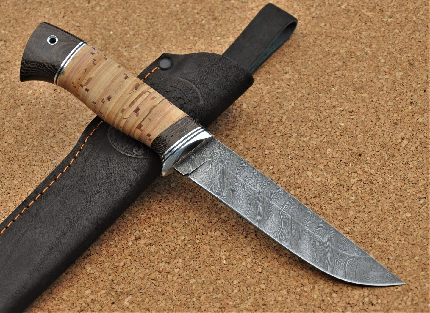 Damaszener Stahl Outdoor Jagdmesser Nazarov Knives