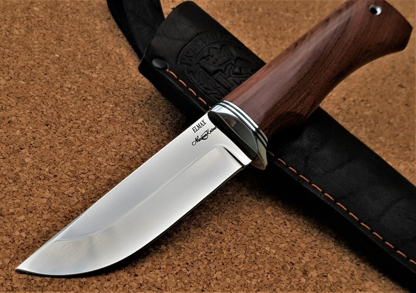 Elmax ROSTFREI Outdoor JagdMesser NazarovKnives Russland Handarbeit HRC62 Беркут