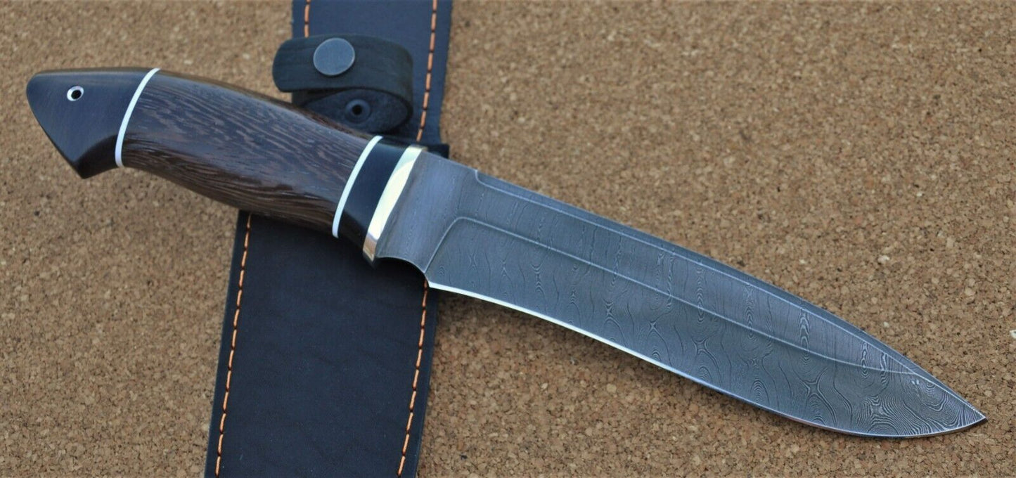 Damaszener Stahl Outdoor Jagdmesser  Nazarov Knives  Handarbeit