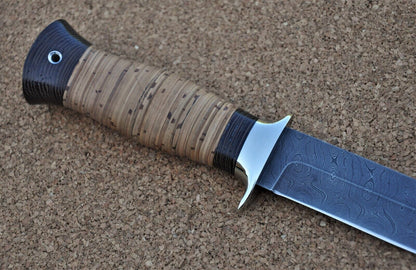 Damaszener Stahl Outdoor Jagdmesser Nazarov Knives