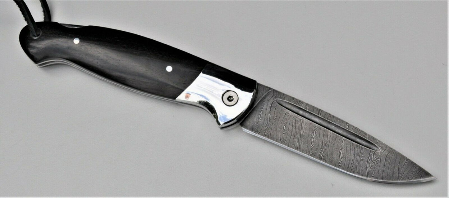 Nazarov Knives Russland Damast Stahl Outdoor Сова Klappmesser Handarbeit HRC 62