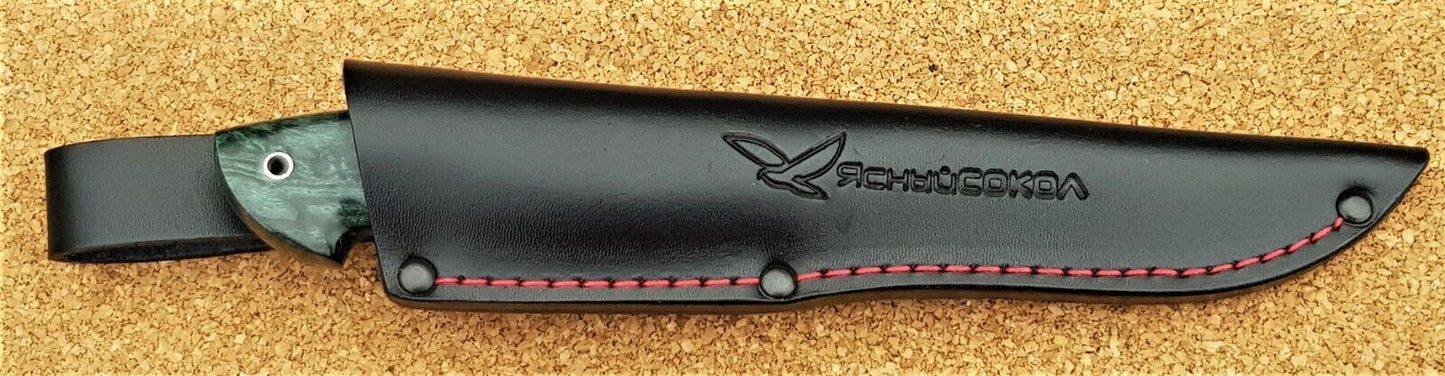 H12MF Stahl Outdoor Jagd Messer Yasniy Sokol Russland Handarbeit HRC 61 Волк